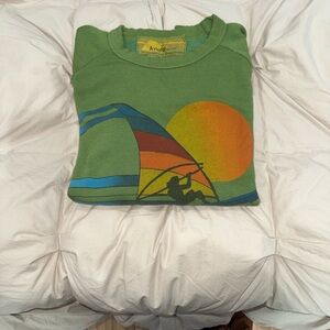 Aviator Nation Green Crewneck sweater . Unisex men or women really.